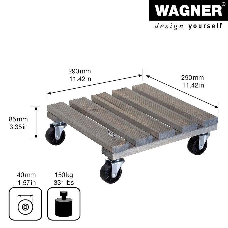Wagner System 20085401 Multi-Roller Gardening Wagon, Vintage