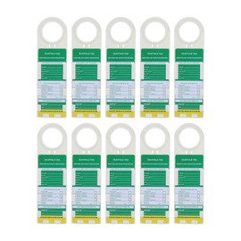 SYH&AQYE 10-Piece Scaffolding Sign, Scaffolding Inspection Protocol Set, Lockable Warning Sign, Symbolic, Visually Eye-catching Recording, Required on Construction Sites for Electrical