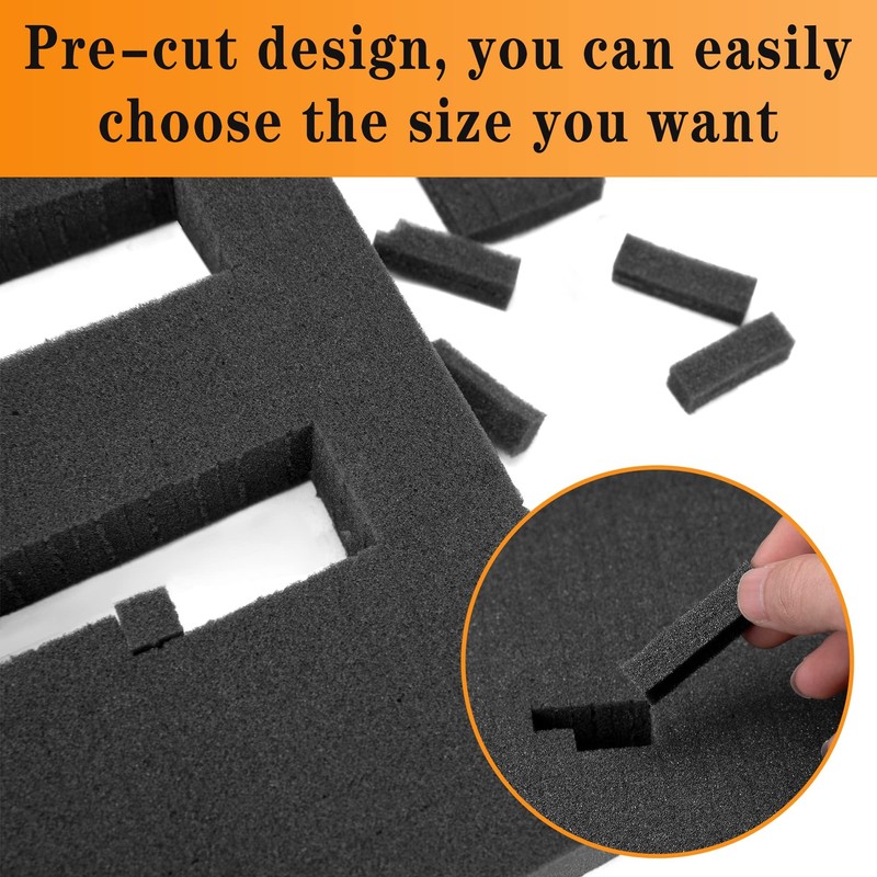 8 Pieces Pick Apart Foam Insert- 2 Sizes Pick and