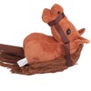 70cm Height Plush Horse Stick Toy Cute Expression 2 Sound