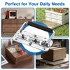 YAYODS Pack of 6 Spring-Loaded Crate Handles, Stainless Steel Folding