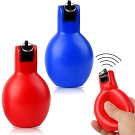 Pack of 2 hand whistles, hand whistles, sports whistle, whistle for trainers, hand squeeze whistles, trainer whistle, loud, for emergency training, athletics, sports lessons and outdoor rescue