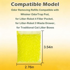 12 Pack Litter Box Deodorizer Refills for Whisker OdorTrap Pod