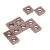 10Pcs Carbide Turning Inserts Cutters DIY CNC Lathe Wood Cutting