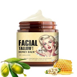 Crema Hidratante Facial, Cebo de Res para la Cara, Bálsamo de miel de sebo, Hidratante Profundo para Rostro y Cuerpo, Cuidado de la Piel Profundamente Nutritivo (120g)