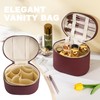 UUYUUY Makeup Bag Vanity Case Cosmetic Bag with Removable Divider