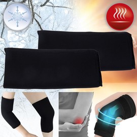 newgen medicals Bandagen Gel: 2er-Set Gelpacks zur Warm- & Kaltanwendung an Knie & Ellbogen, Größe M (Gelenkbandagen Gel, Kühlpads, Pflaster)