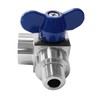 Beduan 1/4” NPT Mini Ball Valve, Male to Female Stainless