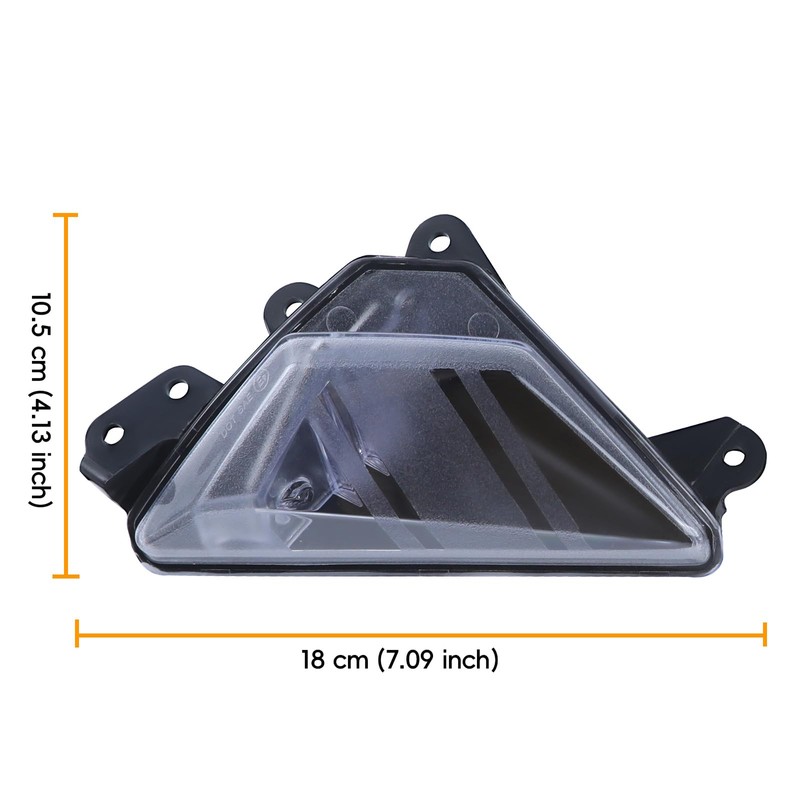 LUXEMOTO Front Turn Signal Light for Ninja ZX6R, LED Amber