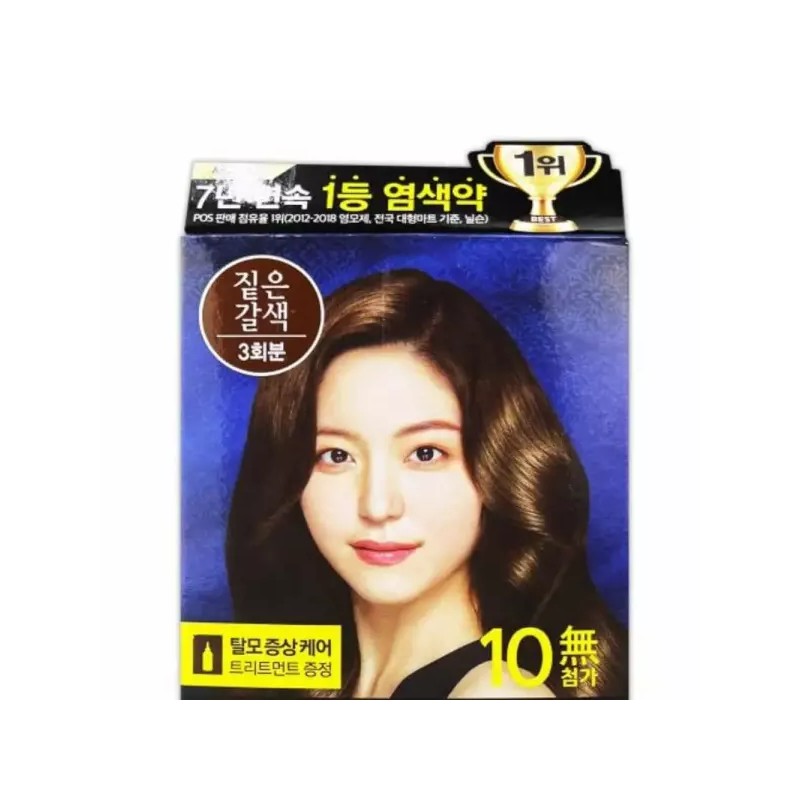 Lien 쑤니상점 리엔 흑모비책 짙은갈색 3회분 헤어염색크림 Sunny Store Lien