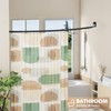Bonpally Curved Shower Curtain Rod 40-72 Inches Adjustable, Aluminum Shower