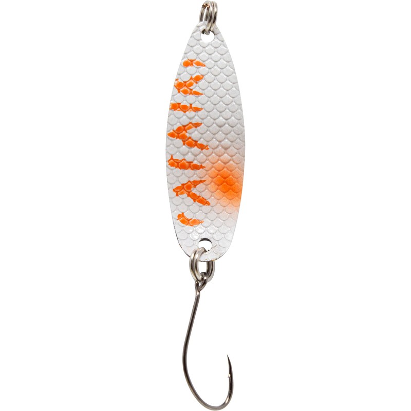 FTM Spoon Hammer UV Blinker 2.4 g - White/Orange/Black Trout