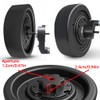 2 Pack 21CM/8.5'' PU Solid Rubber Tire for Power Wheels