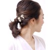 VingTAINE H7092-C-FL- Antique Pearl Bijou Mini Hair Clip, Small Beak