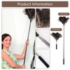 Extendable Ostrich Feather Duster - 40 inches Fluffy Long Handle