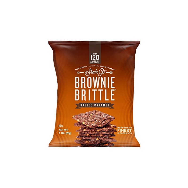 Sheila G's Brownie Brittle, Salted Caramel, 1 Ounce Bag (Pack