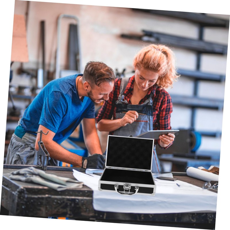 Mikinona Multi Functional Handheld Aluminium Tool Briefcase Durable Storage Box