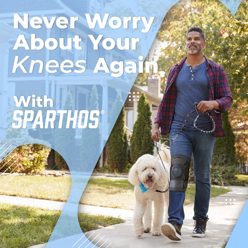 Sparthos Knee Brace - Heavy-Duty Hinged Support for ACL, MCL,