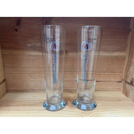 Pair of Konig Paulaner Munich Beer Glasses Made in Germany .5l