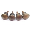 4 Vintage Style Solid Brass Barrister Bookcase Knobs 5/8" Dia.