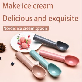 Ice Cream Scoop 7 inches Plastic ice Cream Scoop Durable Design Easy Clean for Gelato Cookie Dough Sorbet Almond
