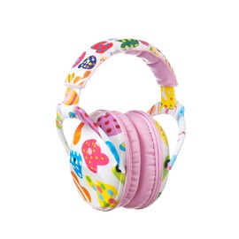 PROTEAR Kids Ear Protection Safety Ear Muffs, NRR 25dB Noise Reduction Children Earmuffs, Hearing Protectors for Sleeping, Studying, Airplane, Concerts, Fireworks-Letter with Pink Band