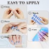 Nelikoo Semi Cured Gel Nail Strips, 20 pcs Gel Nail