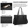 Laptop Bag for Women Waterproof Lightweight Leather 15.6 Inch Computer