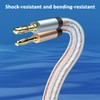 baolongking Hi-Fi Speaker Cable, Pure Copper, Banana Plug, Lead Cable
