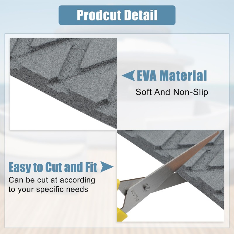 QUARKZMAN 47.24 x 11.81 EVA Deck Covering Sheet Mat for