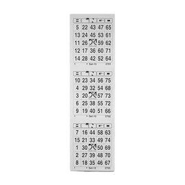 Ameisenkeks® Bingo Ticket Block 300 Tickets System 25 of 75 No. 1 White