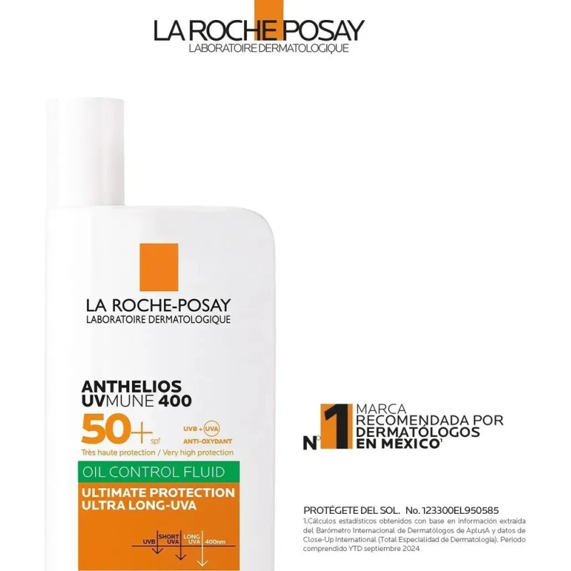 Protector Solar La Roche-Posay Anthelios Oil Control Fluido FPS 50+