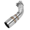 Motorcycle Exhaust Middle Pipe Rustproof Heat Resistant Low Noise Replacement