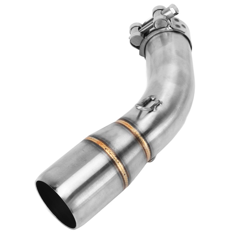 Motorcycle Exhaust Middle Pipe Rustproof Heat Resistant Low Noise Replacement
