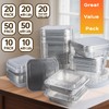 Ezsart 8x8 Aluminum Pans with Lids - 20 Pack Disposable