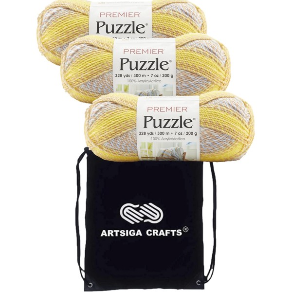 Premier Yarns Puzzle Sunny Sky 1050-47 (3-Skeins - Same Dye