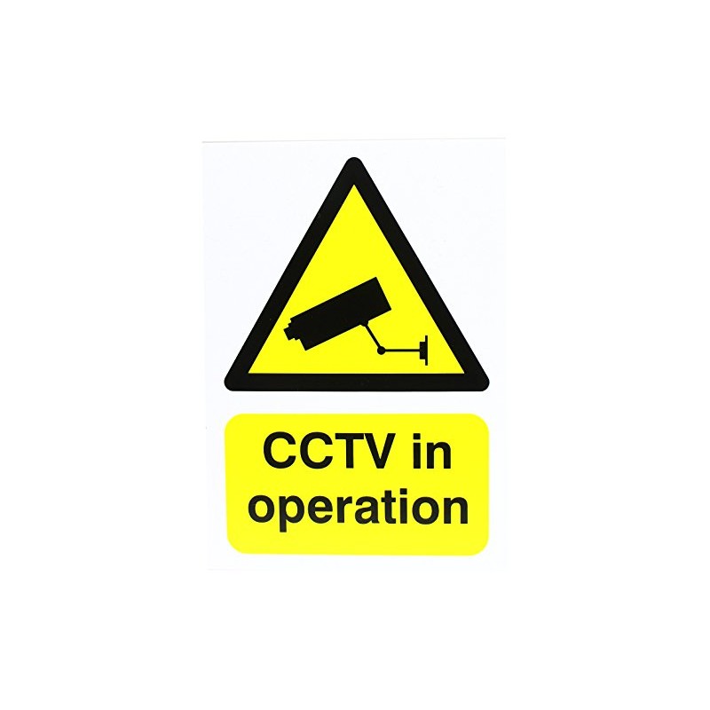 SIGNSLAB SR11221 GN00751R Warning Sign "CCTV In Operation", A5, PVC