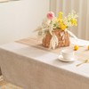 SIELUNO - Mantel rectangular con rayas de café, 55 x