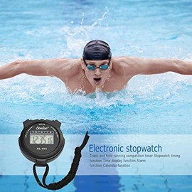 TopHomer Handheld Stopwatch Digital Chronograph Sport Counter Training Eletronic Count Up Timer Stop Watch with Large Display Orange