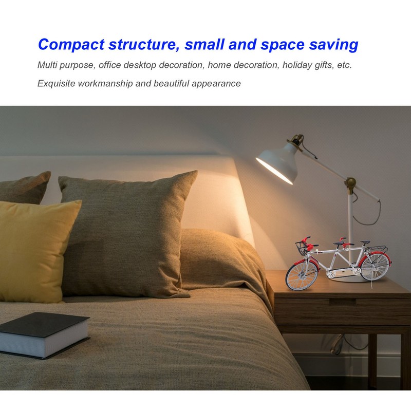 Tandem Mini Bicycle Model High Simulation Exquisite Details Alloy Bike