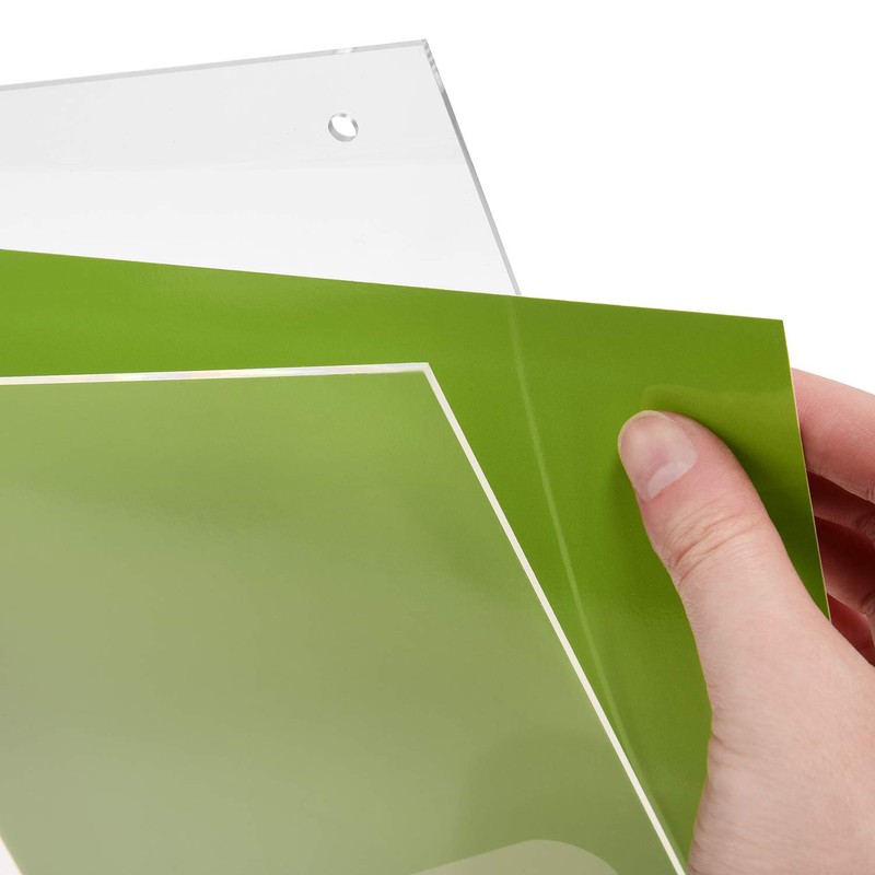 DIN A4 Poster Pocket, Acrylic Glass Pocket, Portrait Format with