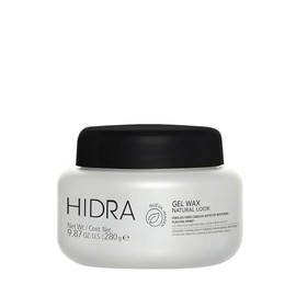 HIDRACOLOR - Gel Wash Natural 280 g, Cera Gel, para Cabello, Aspecto Natural, de Fijación Inmediata, Reconstruye e Hidrata el Cabello, Estiliza Velozmente, Ideal para Cabellos Cortos, No Grasa