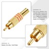 sourcing map RCA to Speaker Wire Connector, 270RCA Solder Male