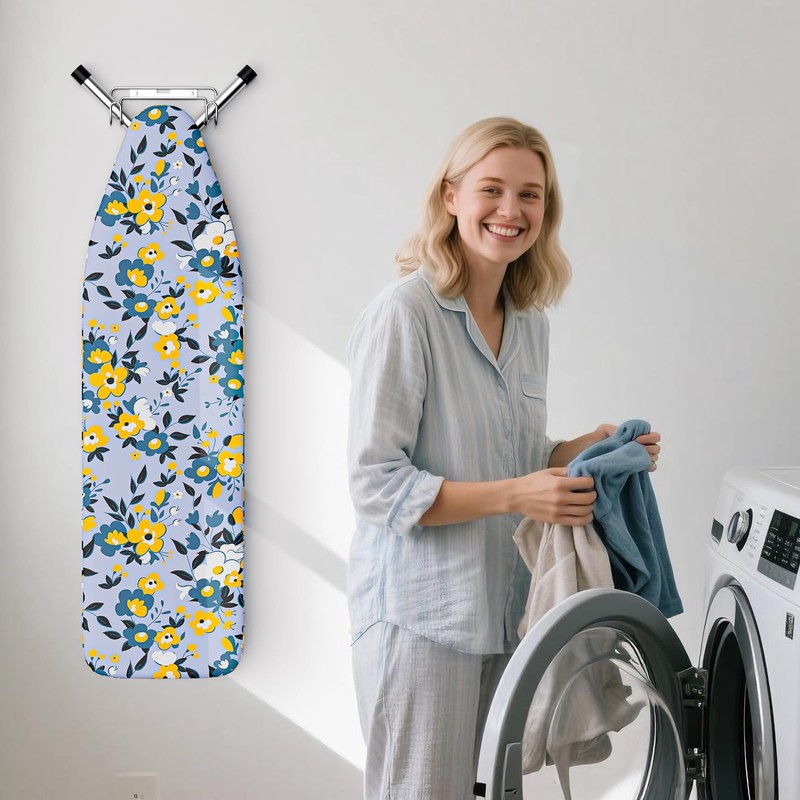 Over The Door & Wall Mount Ironing Board Hanger with