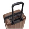 Skyline Hardside Large Checked Suitcase Hardshell 8-Wheel Spinner Luggage, Brown