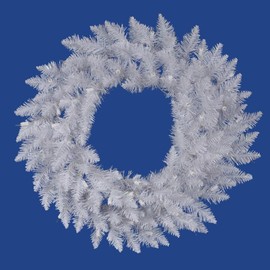 Vickerman 48" Sparkle White Spruce Artificial Christmas Wreath, Unlit - Faux Spruce Christmas Wreath - Seasonal Indoor Home Decor