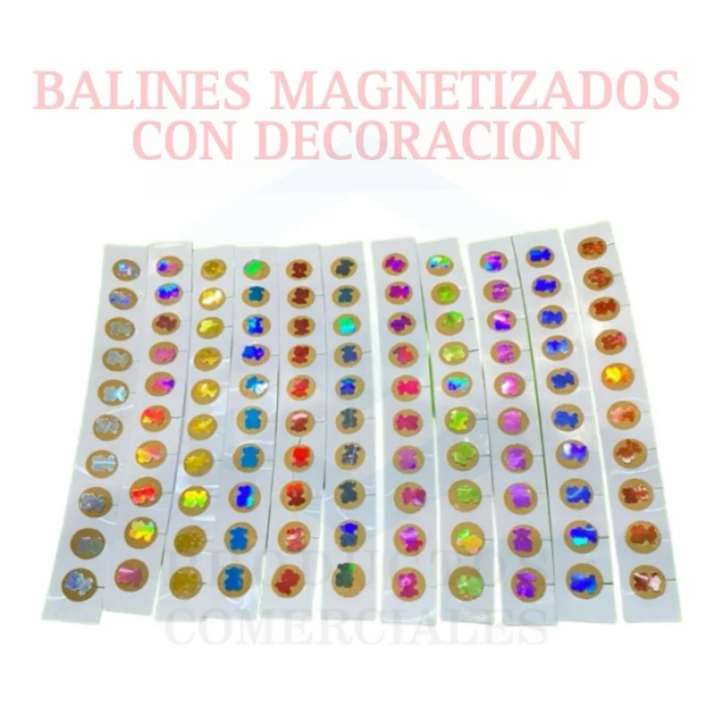 Productos comerciales Balines Con Parche Auriculoterapia 200 Piezas Con Figuras