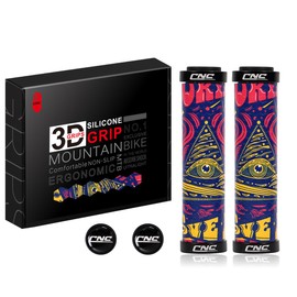 Chooee 3D Mountain Bike Bicycle Grips MTB Bicycle Handlebar Grips Silica Gel Bicycle Grips AJT