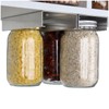 lopeztek Mason Jar Organizer Holder Rack for Food Storage, Under