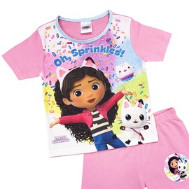 Girls Gabbys Dollhouse Short Pyjamas (Gabbys Dollhouse - Shorty, 3-4 Years)